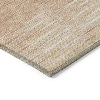 10' X 14' Salmon And Ivory Abstract Washable Indoor Outdoor Area Rug