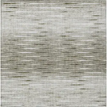 5' X 8' Taupe And Beige Abstract Washable Indoor Outdoor Area Rug