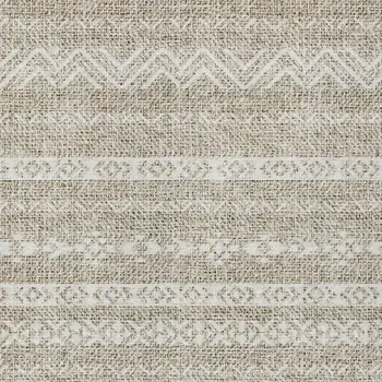 3' X 5' Beige And Ivory Southwestern Washable Indoor Outdoor Area Rug
