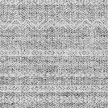 9' X 12' Gray And Silver Southwestern Washable Indoor Outdoor Area Rug