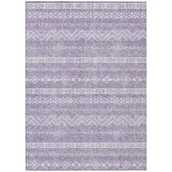 3' X 5' Purple And Lavender Southwestern Washable Indoor Outdoor Area Rug