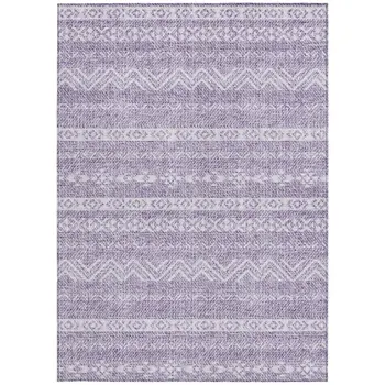 3' X 5' Purple And Lavender Southwestern Washable Indoor Outdoor Area Rug