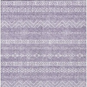 8' X 10' Purple And Lavender Southwestern Washable Indoor Outdoor Area Rug