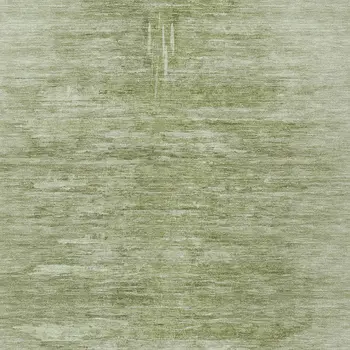 9' X 12' Artichoke Green And Fern Green Abstract Washable Indoor Outdoor Area Rug