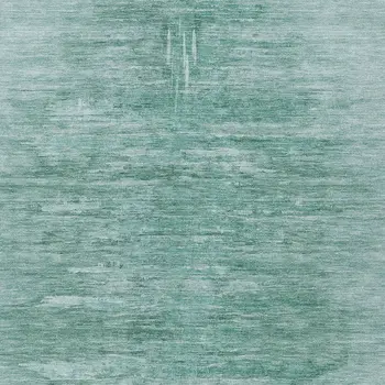 8' X 10' Aqua And Teal Blue Abstract Washable Indoor Outdoor Area Rug