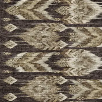 8' X 10' Brown Beige And Taupe Southwestern Washable Indoor Outdoor Area Rug