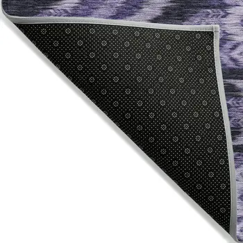 8' X 10' Purple Lavender And Plum Southwestern Washable Indoor Outdoor Area Rug