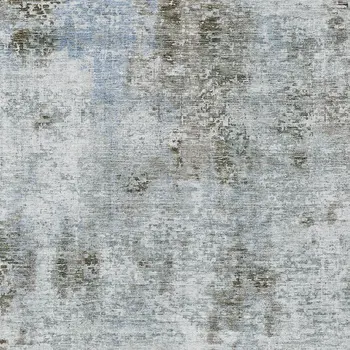 5' X 8' Brown Taupe And Gray Abstract Washable Indoor Outdoor Area Rug