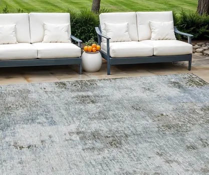 8' X 10' Brown Taupe And Gray Abstract Washable Indoor Outdoor Area Rug