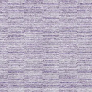 8' X 10' Plum And Purple Striped Washable Indoor Outdoor Area Rug