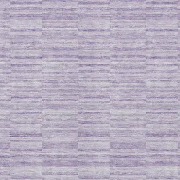 10' X 14' Plum And Purple Striped Washable Indoor Outdoor Area Rug