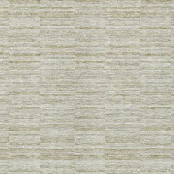 3' X 5' Taupe Beige And Tan Striped Washable Indoor Outdoor Area Rug