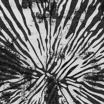 3' X 5' Black Charcoal And Ivory Abstract Washable Indoor Outdoor Area Rug