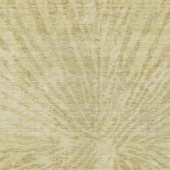 9' X 12' Wheat Beige And Tan Abstract Washable Indoor Outdoor Area Rug