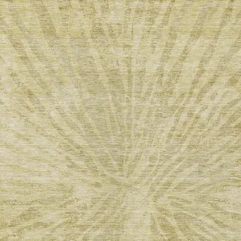 10' X 14' Wheat Beige And Tan Abstract Washable Indoor Outdoor Area Rug