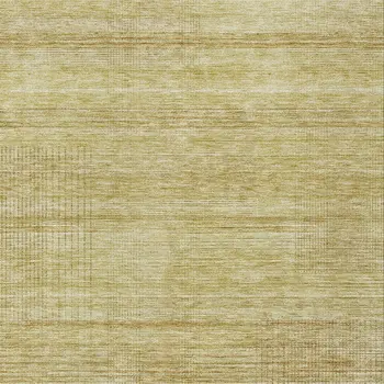 3' X 5' Gold Wheat And Beige Striped Washable Indoor Outdoor Area Rug