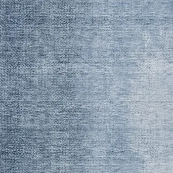 5' X 8' Navy Blue And Sky Blue Abstract Washable Indoor Outdoor Area Rug