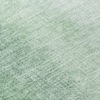 8' Artichoke Green And Fern Green Round Abstract Washable Indoor Outdoor Area Rug