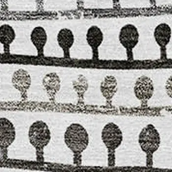 10' X 14' Ivory Taupe And Charcoal Striped Washable Indoor Outdoor Area Rug