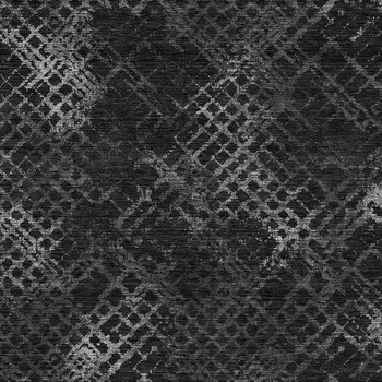 8' X 10' Charcoal Gray And Silver Geometric Washable Indoor Outdoor Area Rug