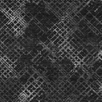 9' X 12' Charcoal Gray And Silver Geometric Washable Indoor Outdoor Area Rug