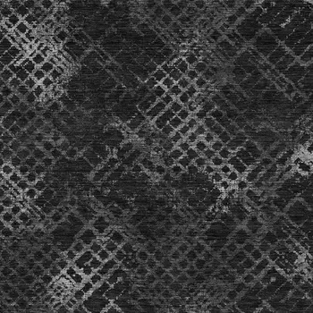 10' X 14' Charcoal Gray And Silver Geometric Washable Indoor Outdoor Area Rug