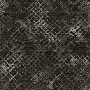 9' X 12' Brown And Chocolate Geometric Washable Indoor Outdoor Area Rug