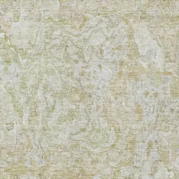 9' X 12' Beige Tan And Taupe Abstract Washable Indoor Outdoor Area Rug