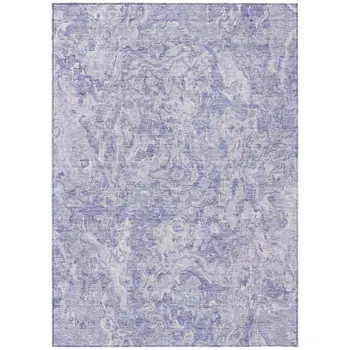 3' X 5' Plum Purple And Lavender Abstract Washable Indoor Outdoor Area Rug