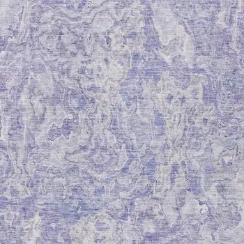 9' X 12' Plum Purple And Lavender Abstract Washable Indoor Outdoor Area Rug