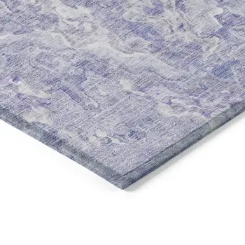 10' X 14' Plum Purple And Lavender Abstract Washable Indoor Outdoor Area Rug