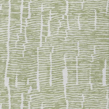 8' X 10' Artichoke Green And Ivory Abstract Washable Indoor Outdoor Area Rug