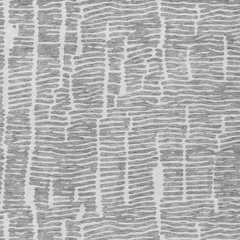 3' X 5' Gray And Ivory Abstract Washable Indoor Outdoor Area Rug