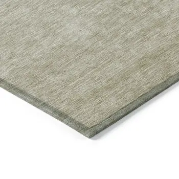 9' X 12' Beige Tan And Taupe Ombre Washable Indoor Outdoor Area Rug