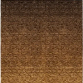 5' X 8' Chocolate And Brown Ombre Washable Indoor Outdoor Area Rug