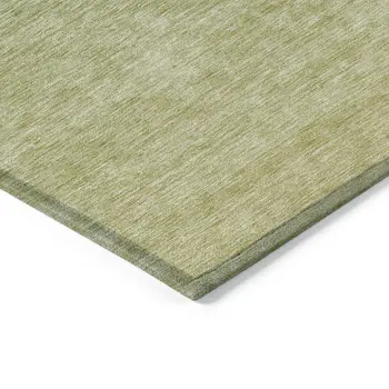 5' X 8' Artichoke Green And Fern Green Ombre Washable Indoor Outdoor Area Rug