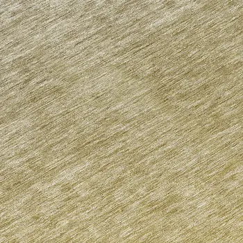 8' Gold Beige And Taupe Round Ombre Washable Indoor Outdoor Area Rug