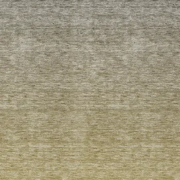 10' X 14' Gold Beige And Taupe Ombre Washable Indoor Outdoor Area Rug