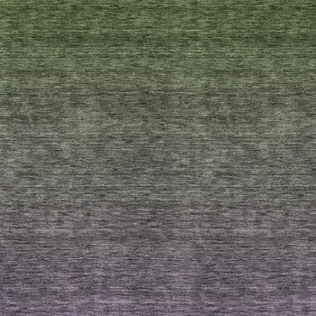 8' X 10' Purple Charcoal And Green Ombre Washable Indoor Outdoor Area Rug