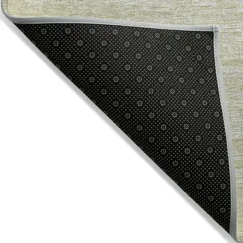 10' X 14' Beige Tan And Taupe Abstract Washable Indoor Outdoor Area Rug