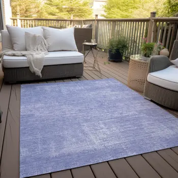 3' X 5' Lavender Purple And Lilac Abstract Washable Indoor Outdoor Area Rug