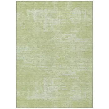 9' X 12' Sage Artichoke Green And Mint Green Abstract Washable Indoor Outdoor Area Rug