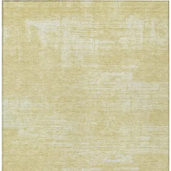 8' X 10' Wheat And Tan Abstract Washable Indoor Outdoor Area Rug