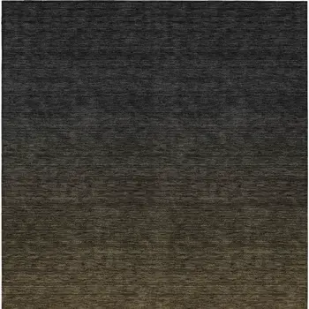 3' X 5' Gray And Brown Abstract Washable Indoor Outdoor Area Rug