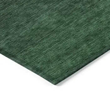 8' X 10' Emerald And Charcoal Abstract Washable Indoor Outdoor Area Rug