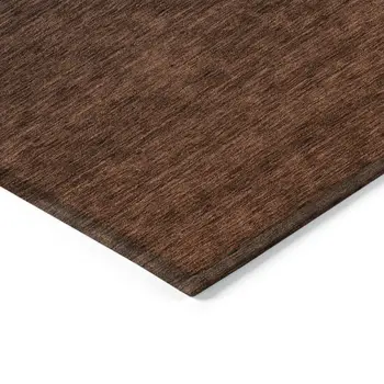 5' X 8' Orange And Charcoal Abstract Washable Indoor Outdoor Area Rug