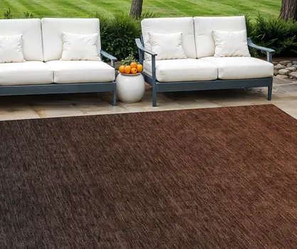 9' X 12' Orange And Charcoal Abstract Washable Indoor Outdoor Area Rug