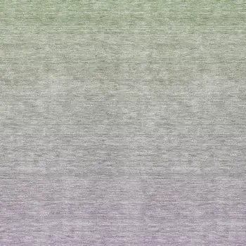8' X 10' Artichoke Green And Lavender Ombre Washable Indoor Outdoor Area Rug