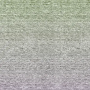9' X 12' Artichoke Green And Lavender Ombre Washable Indoor Outdoor Area Rug