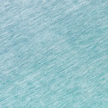 8' Sky Blue And Teal Blue Round Ombre Washable Indoor Outdoor Area Rug